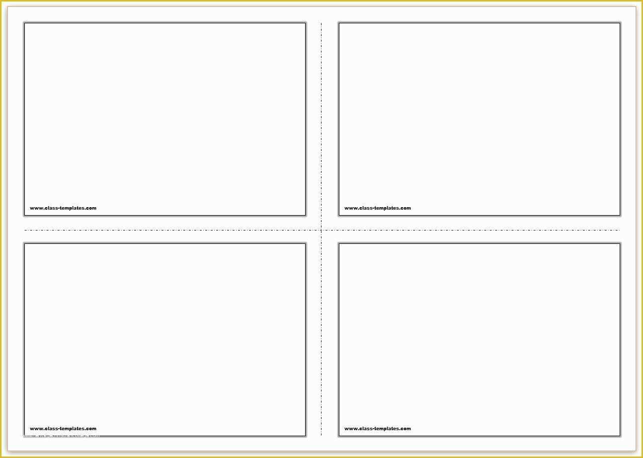 Blank Postcard Template Free Of Free Printable Flash Cards Template