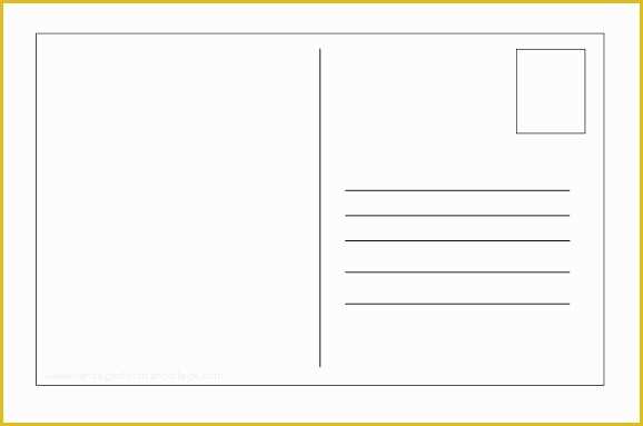 Blank Postcard Template Free Of Front and Back Postcard Template Blank Postcards for