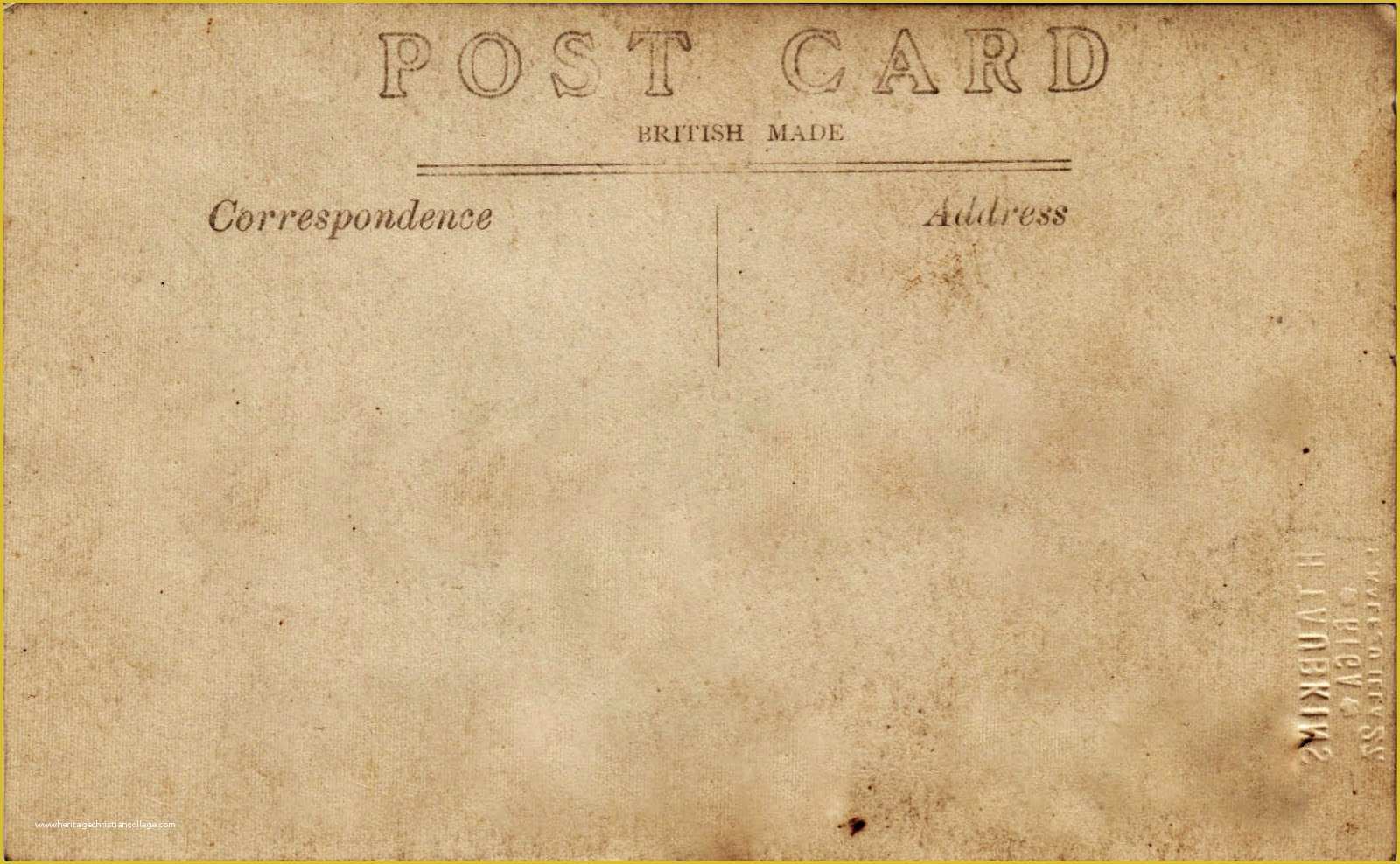 Blank Postcard Template Free Of Postalatry Moving Day and Blank Vintage Postcards