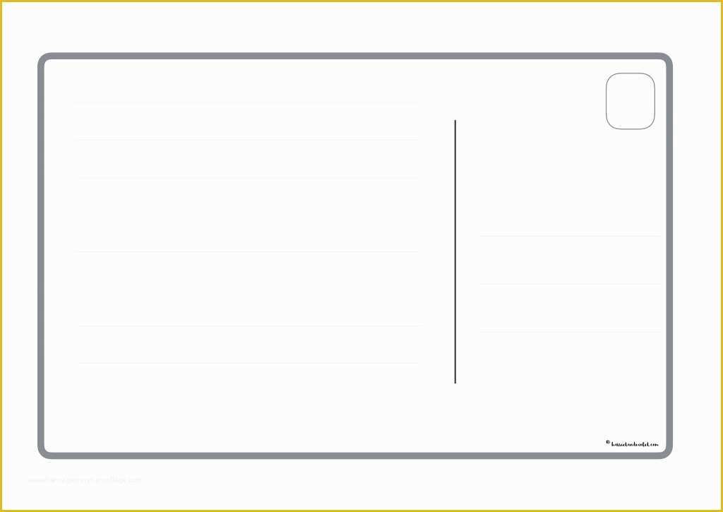 Blank Postcard Template Free Of Postcard Template 3 Different Styles Free Teaching