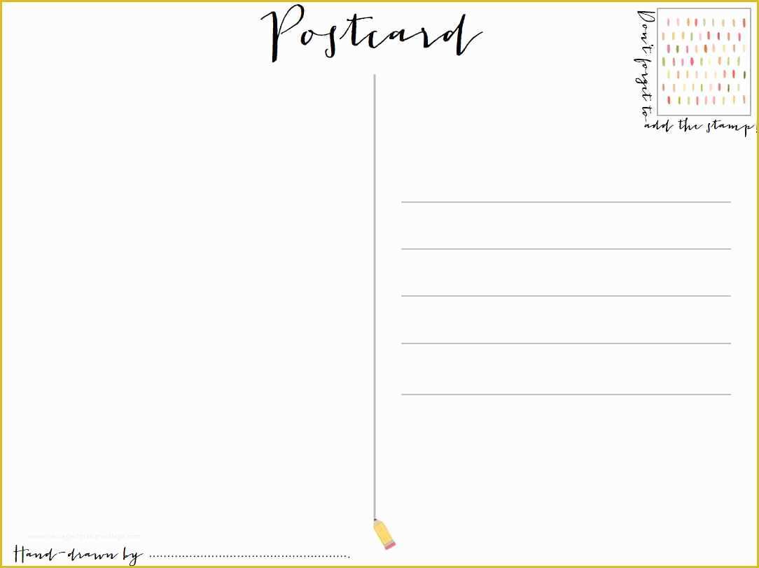 Blank Postcard Template Free Of Postcard Template Category Page 1 Efoza