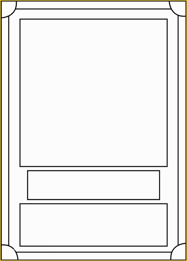 Blank Postcard Template Free Of Trading Card Template Front by Blackcarrot1129 On