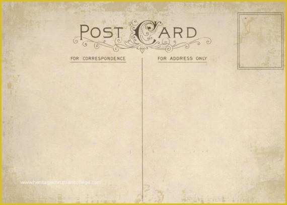 Blank Postcard Template Free Of Vintage Postcard Digital Postcard Printable Blank Postcard
