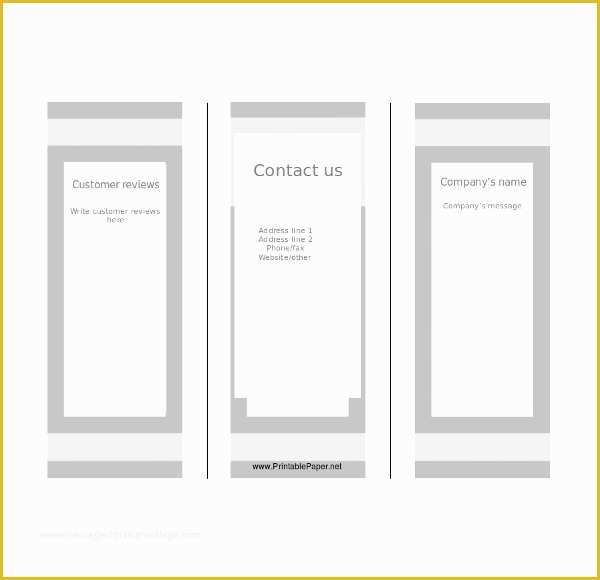 Blank Tri Fold Brochure Template Free Download Of Blank Tri Fold Brochure Templates – 31 Free Psd Ai