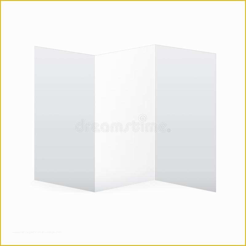 Blank Tri Fold Brochure Template Free Download Of Blank Vector White Tri Fold Brochure Template Stock
