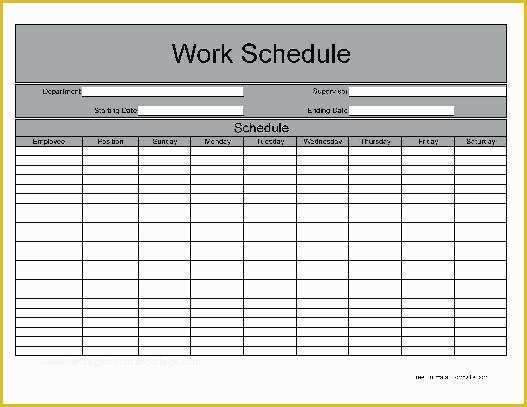 Blank Work Schedule Template Free Of Blank Work Schedule Maker Employee Shift Template Free
