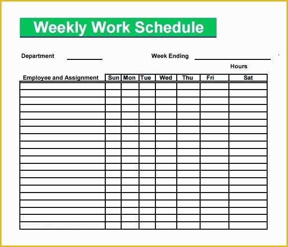 Blank Work Schedule Template Free Of Daily Infant Schedule Template for Excel 1 Baby Routine
