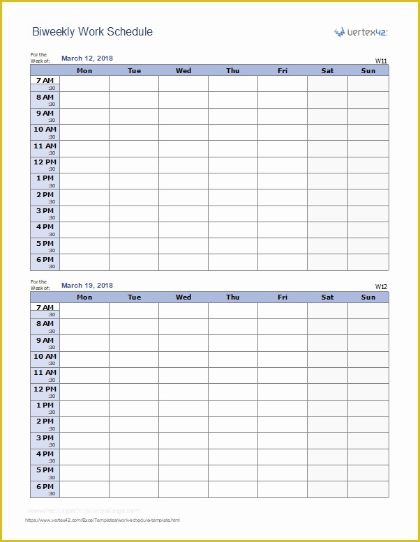 Blank Work Schedule Template Free Of Work Schedule Template for Excel