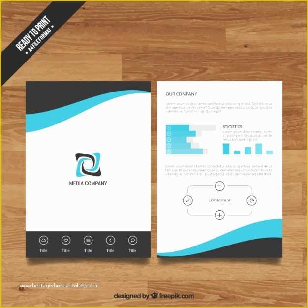 Booklet Template Free Download Of Pany Brochure Template Vector