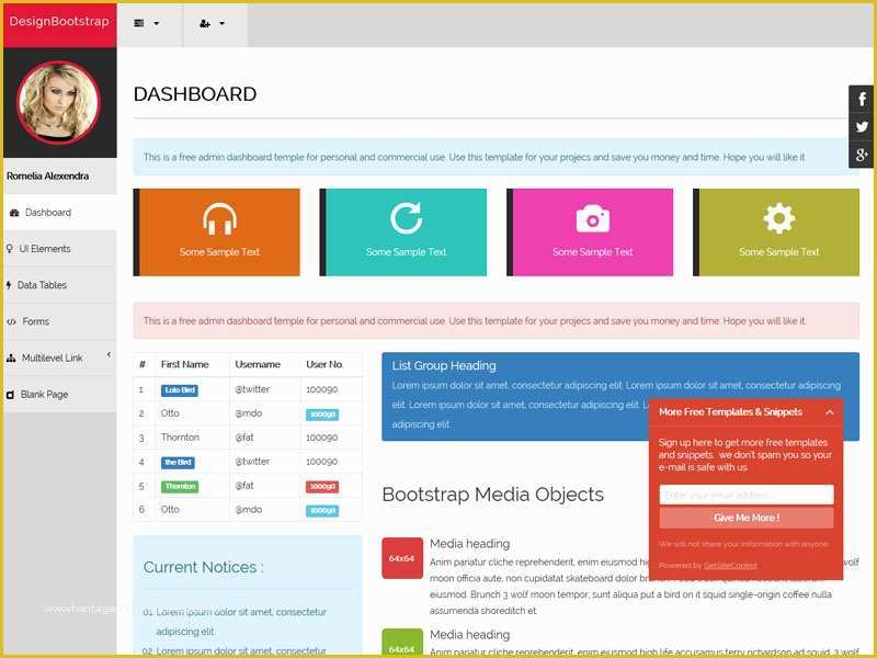 Bootstrap 4 Dashboard Template Free Of 12 Best Free Bootstrap themes for Admin Dashboard In