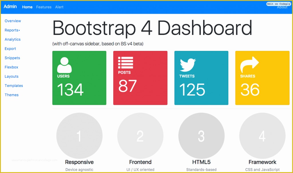Bootstrap 4 Dashboard Template Free Of 20 Best Bootstrap 4 Templates and themes