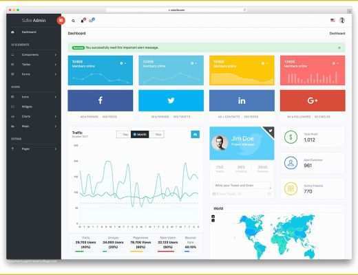 Bootstrap 4 Dashboard Template Free Of 34 Free Bootstrap Admin Dashboard Templates 2018 Colorlib