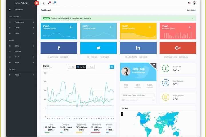 Bootstrap 4 Dashboard Template Free Of 34 Free Bootstrap Admin Dashboard Templates 2018 Colorlib