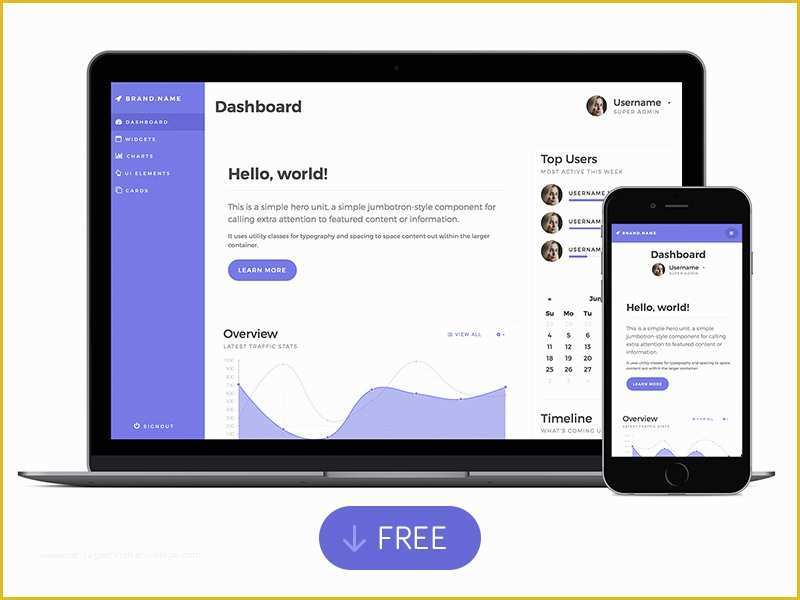 Bootstrap 4 Dashboard Template Free Of Bootstrap 4 Dashboard Template by tony Thomas Dribbble