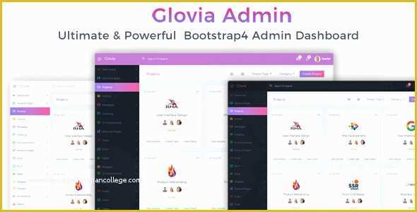 Bootstrap 4 Dashboard Template Free Of Glovia the Ultimate &amp; Powerful Bootstrap 4 Admin