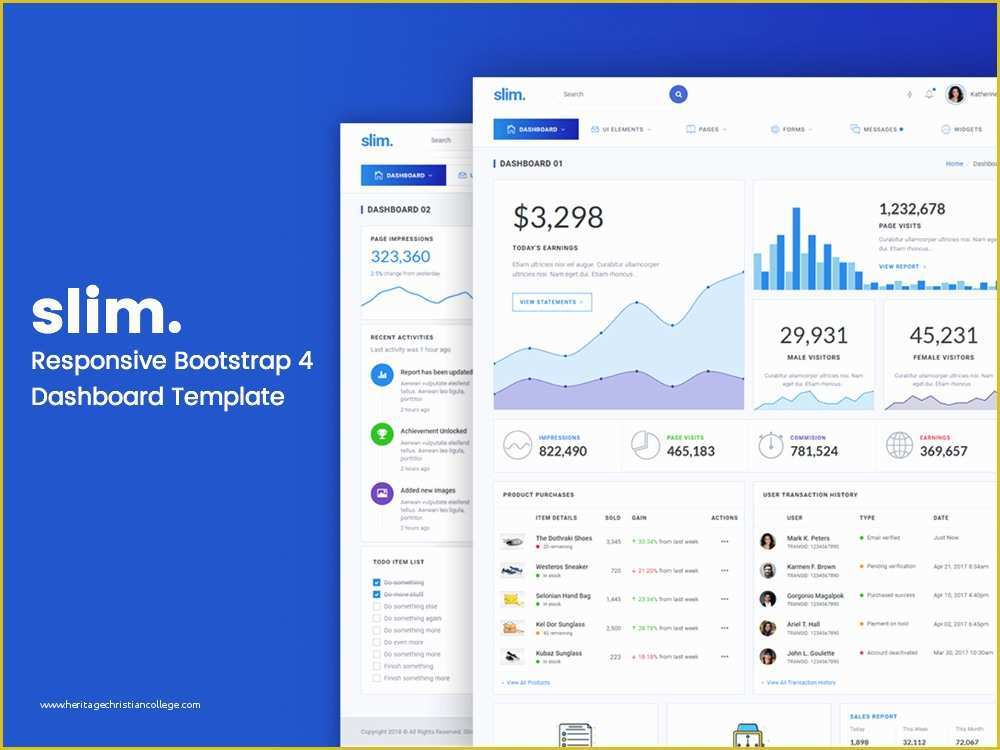 Bootstrap 4 Dashboard Template Free Of Slim Responsive Bootstrap 4 Dashboard Template Designstub