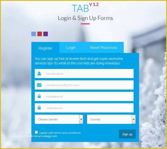 Bootstrap Login Page Template Free Download Of 20 HTML5 Signup &amp; Registration forms HTML Css
