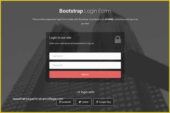 Bootstrap Login Page Template Free Download Of Bootstrap Login forms 3 Free Responsive Templates