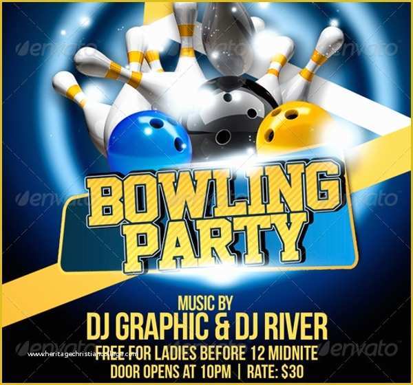 Bowling Flyer Template Free Of 16 Bowling Flyer Templates Free Psd Ai format Download