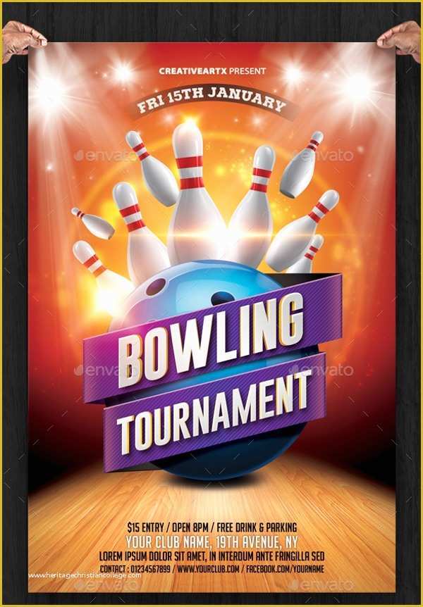 Bowling Flyer Template Free Of 23 Bowling Flyer Psd Vector Eps Jpg Download