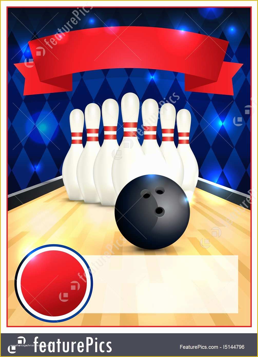 Bowling Flyer Template Free Of Blank Bowling Flyer Template Illustration