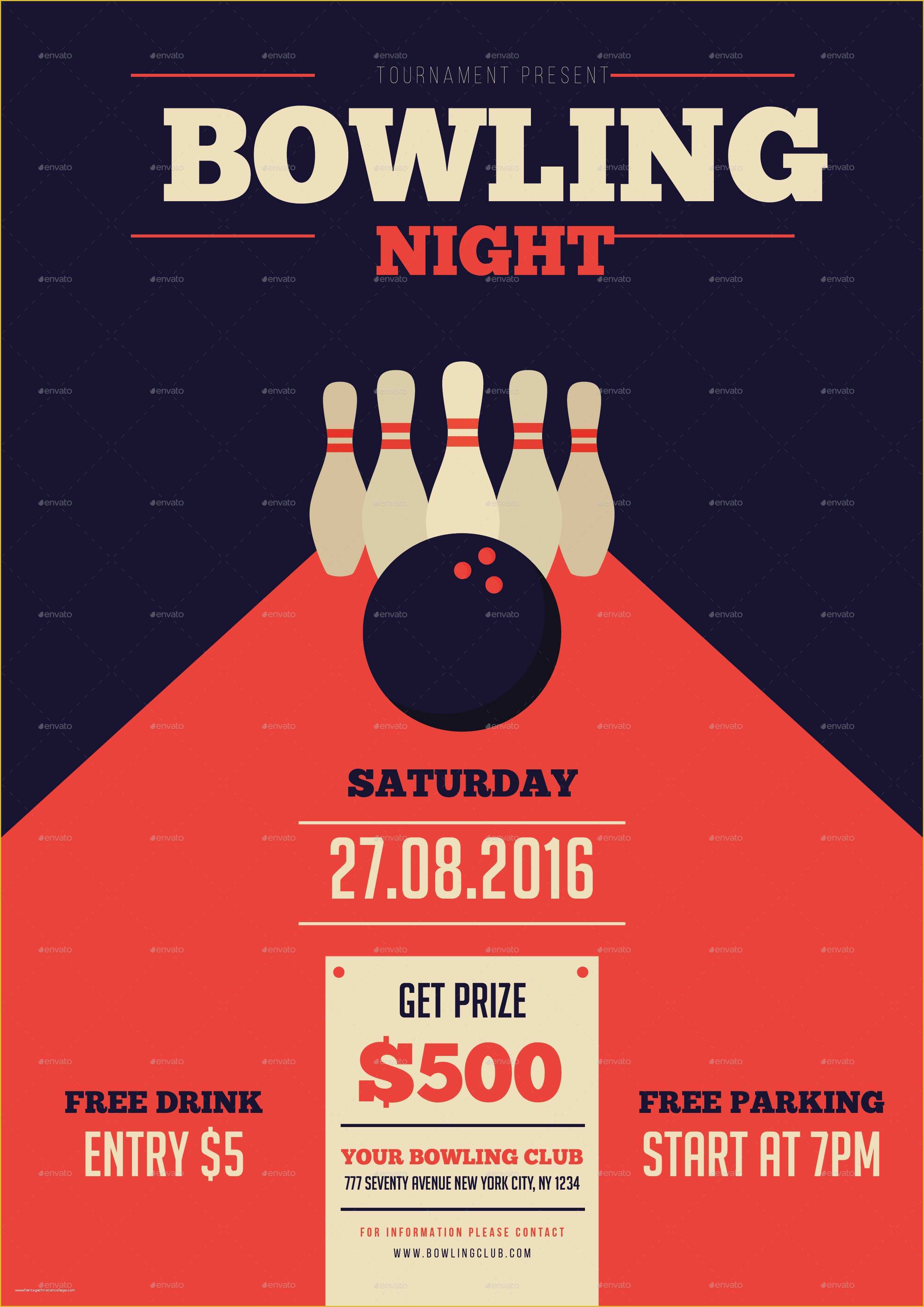 Bowling Flyer Template Free Of Bowling Flyer Template Free Portablegasgrillweber