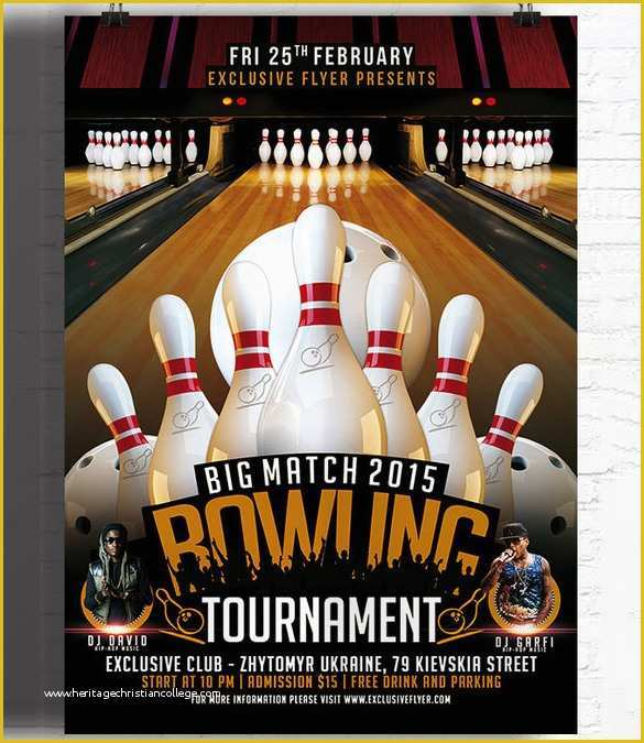 Bowling Flyer Template Free Of Outstanding Bowling Invitation S Designs Bowling Party
