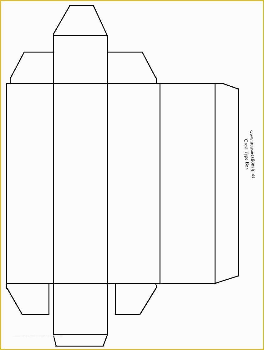 Box with Lid Templates Free Of 5 Best Of Printable Box Template with Lid