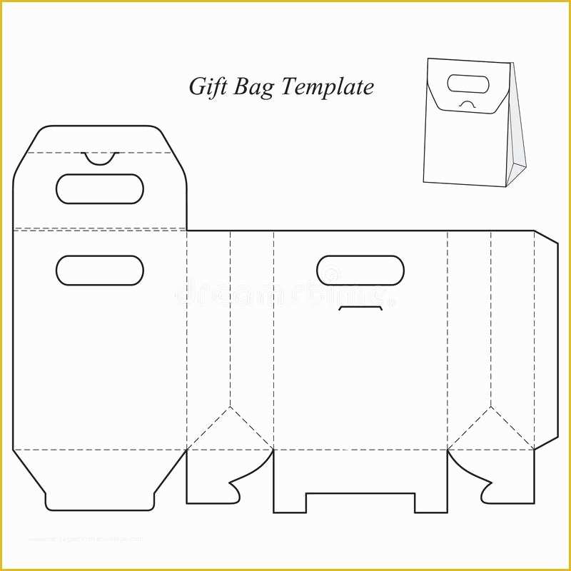Box With Lid Templates Free Of Gift Box Template With Lid Stock Vector 