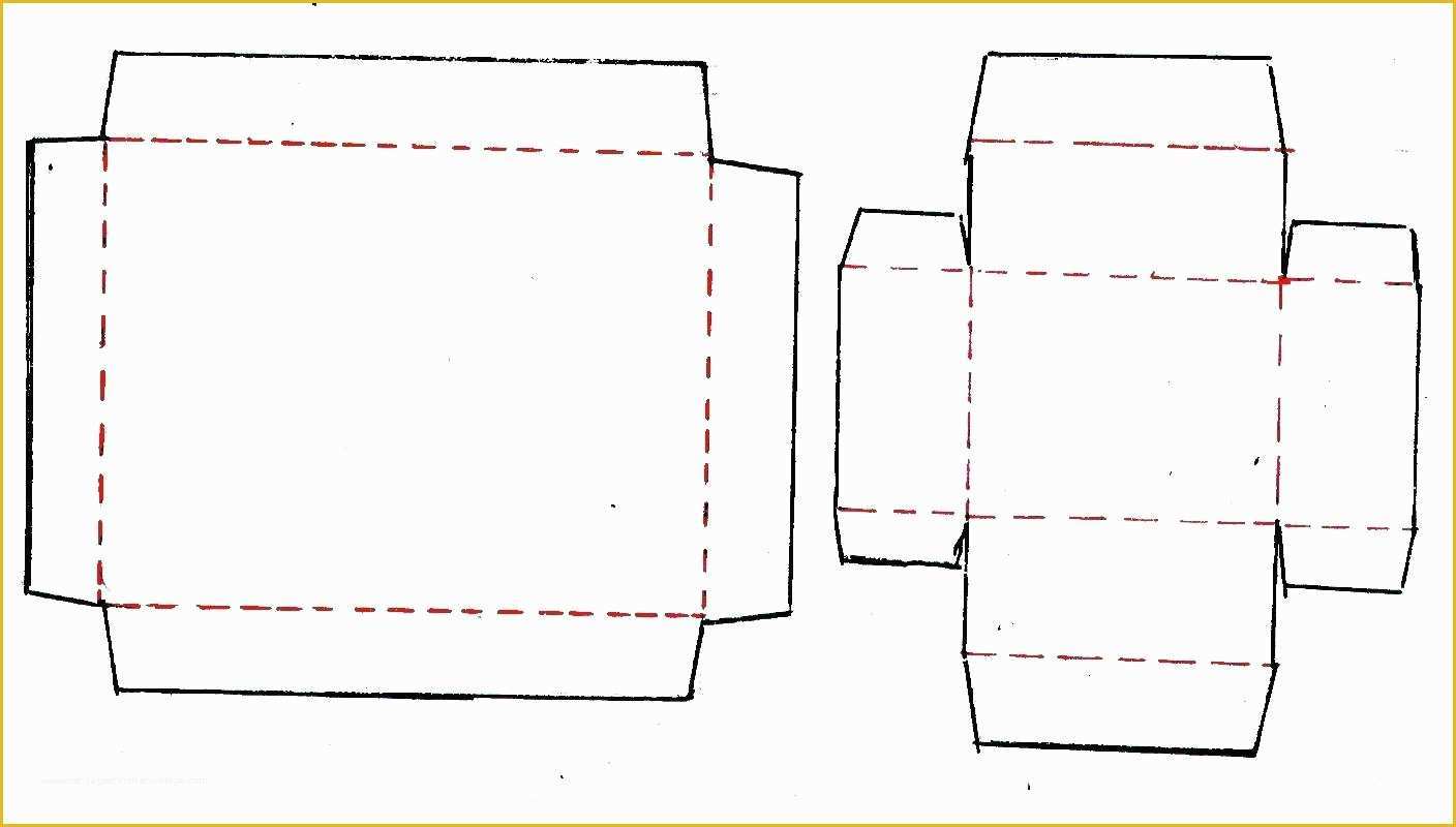 Box with Lid Templates Free Of Rectangle Box Template with Lid