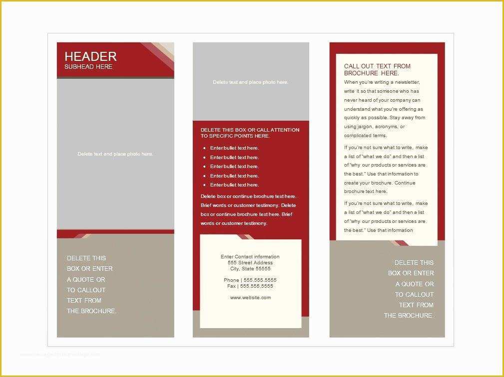 Brochure Design Templates Free Download Of 31 Free Brochure Templates Ms Word and Pdf Free