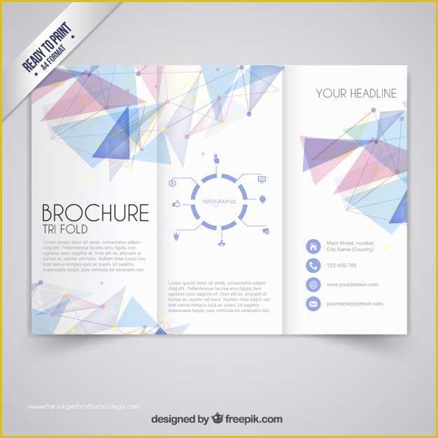 Brochure Design Templates Free Download Of Brochure Template In Geometric Style Vector