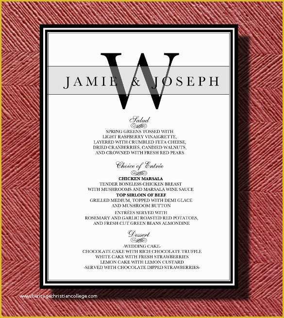 Brunch Menu Template Free Of 1950s Diner Menu Template Free Templates Resume