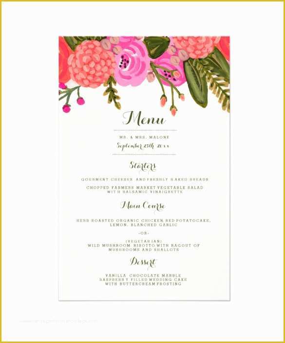 Brunch Menu Template Free Of 30 Dinner Menu Templates Psd Word Ai Illustrator