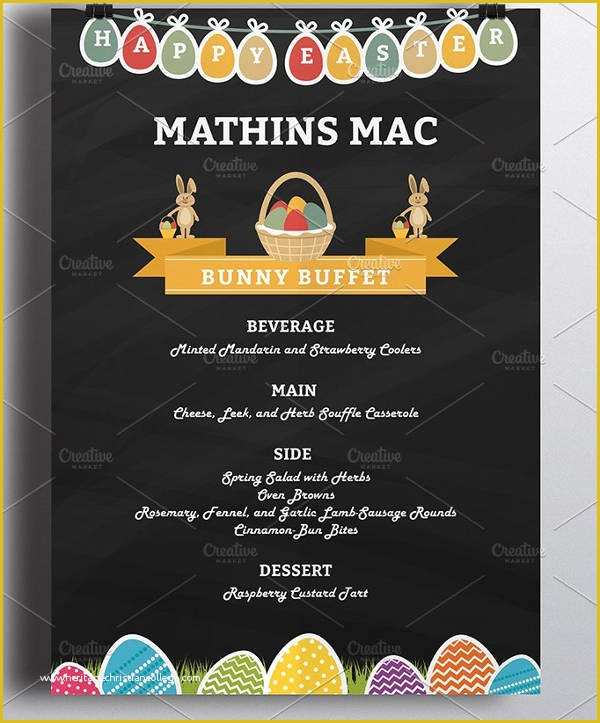 Brunch Menu Template Free Of 9 Easter Menu Templates Printable Jpg Psd Eps format