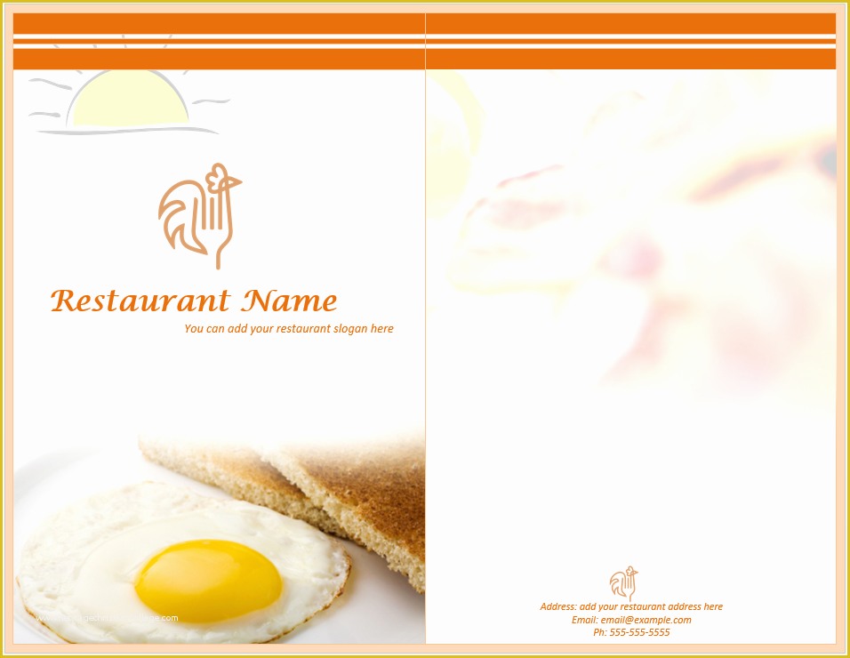 Brunch Menu Template Free Of Breakfast Menu Template Word Templates