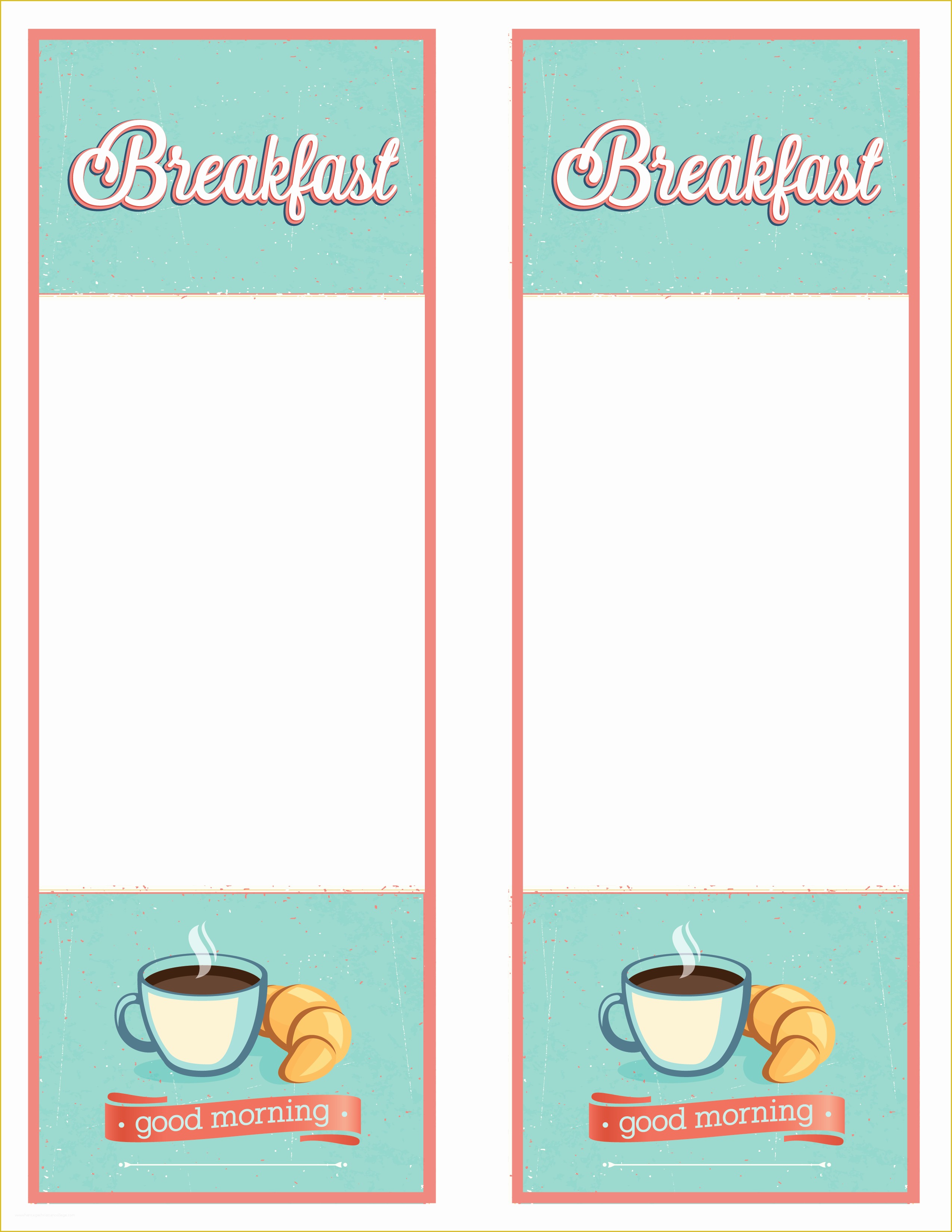 Brunch Menu Template Free Of Consort Display Group