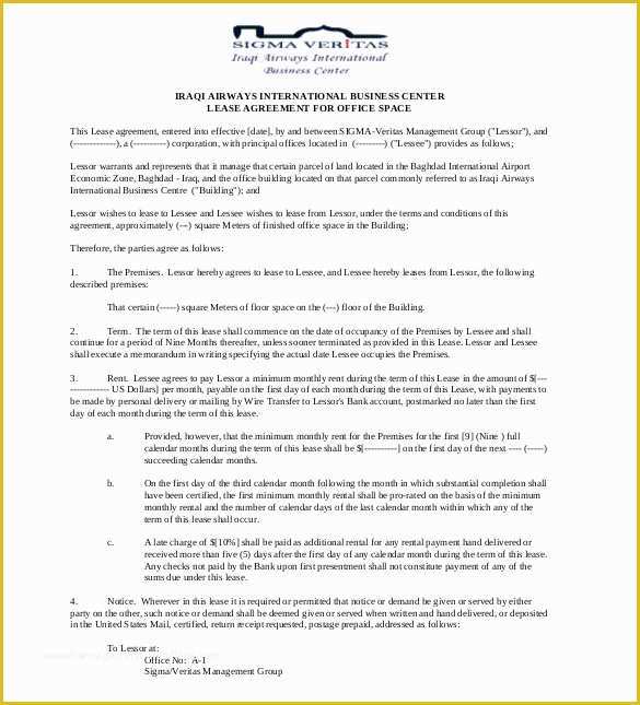 Building Lease Agreement Template Free Of 26 Lease Agreement Templates Word Pdf