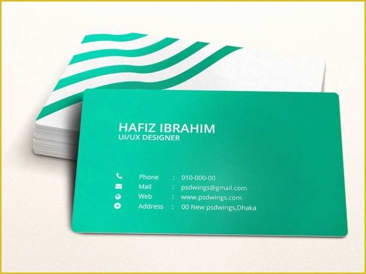 Business Card Ai Template Free Download Of Green Illustrator Business Card Template Free Download
