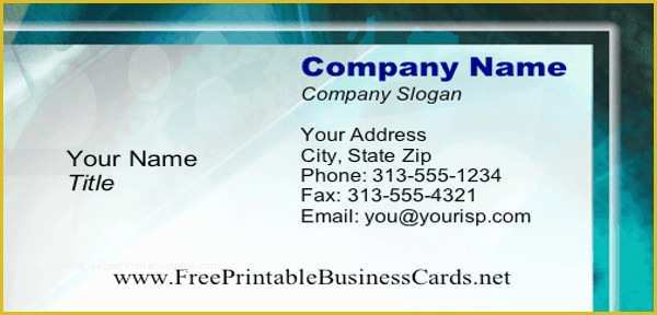 Business Card Template for Free Printable Of Free Card Templates
