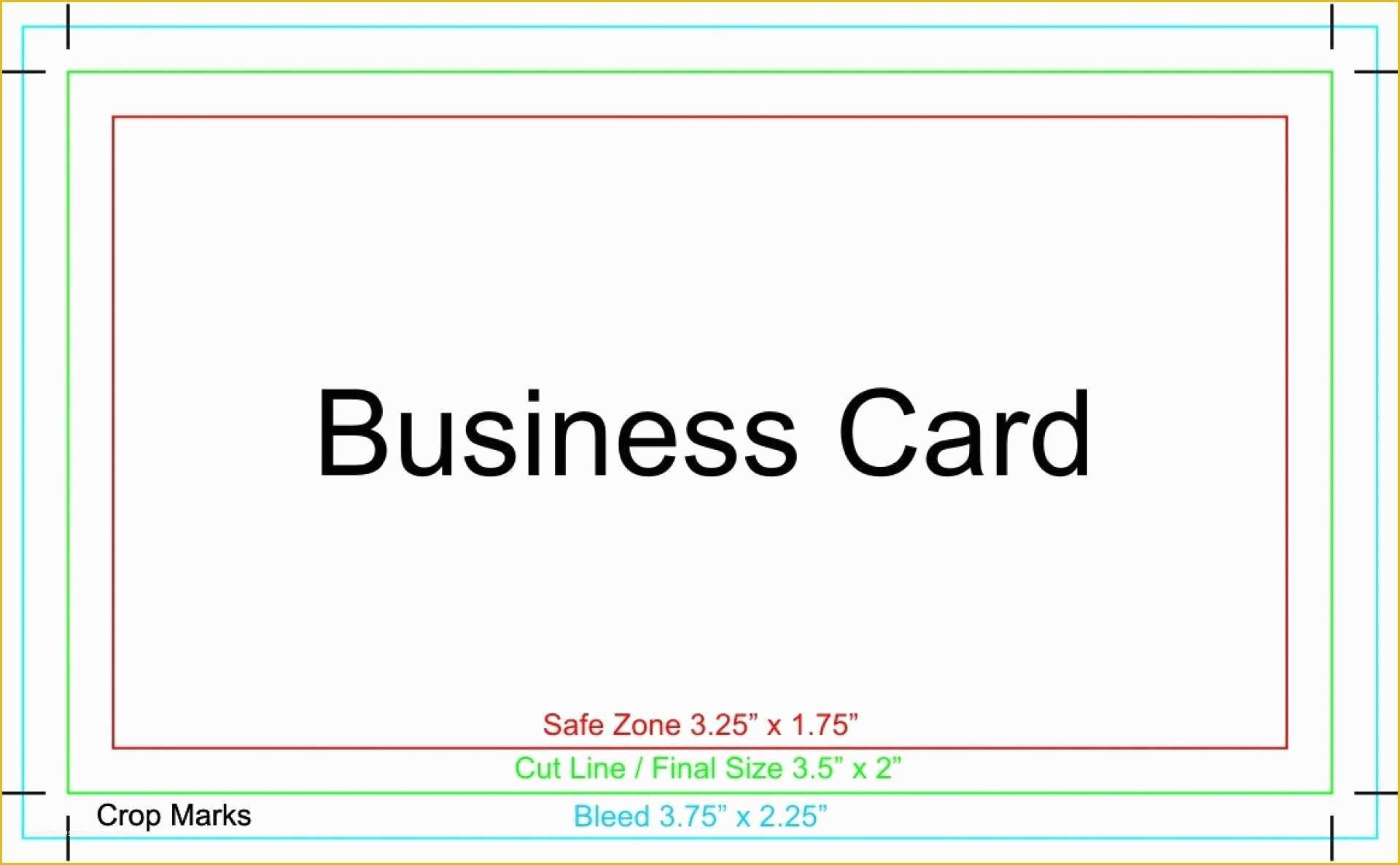 Business Card Template Word Free Download Of 022 Microsoft Word Business Card Template with Crop Marks