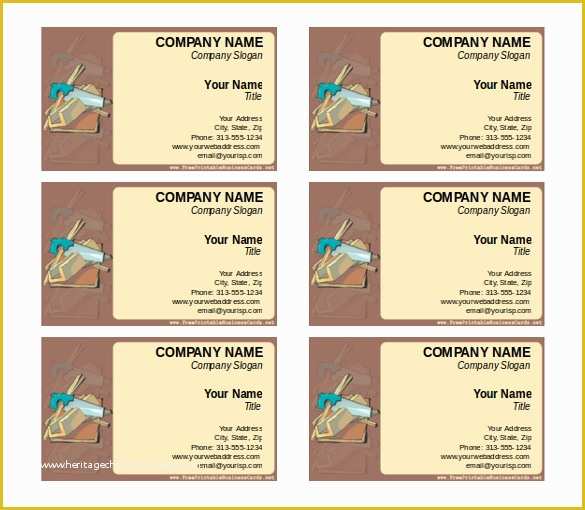 Business Card Template Word Free Download Of 15 Word Business Card Templates Free Download