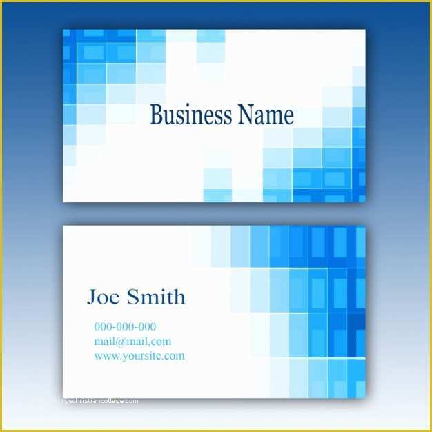 Business Card Template Word Free Download Of Blue Business Card Template Psd File
