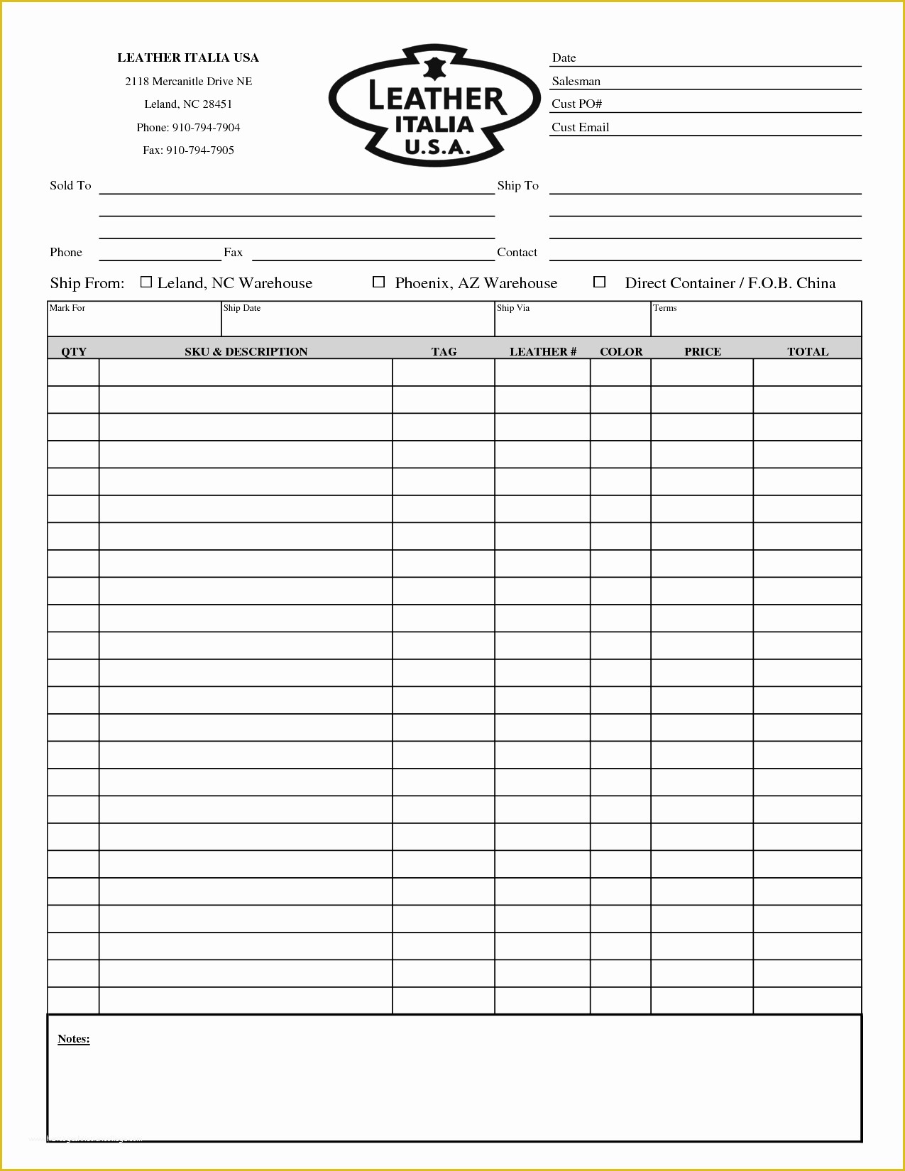 Business forms Templates Free Of Blank order form Template Example Mughals