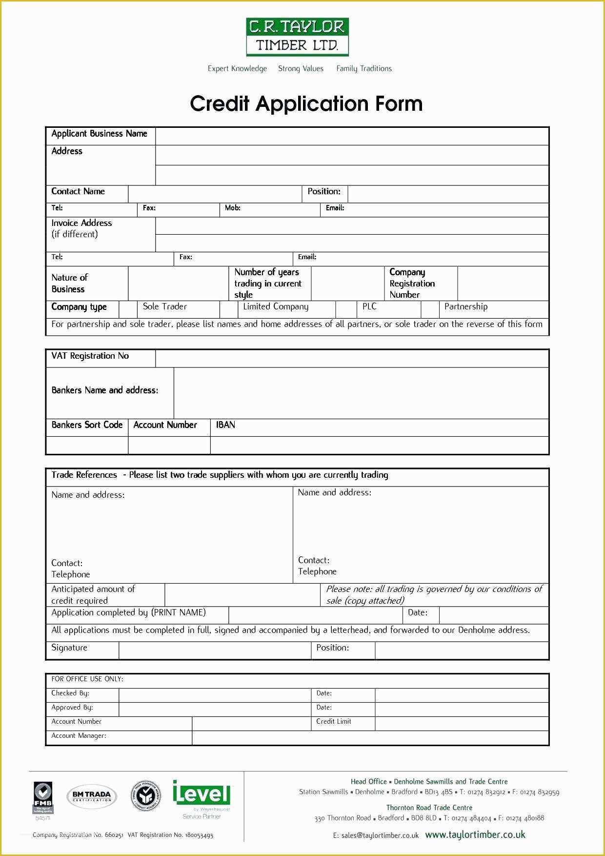Business forms Templates Free Of Template Business Account Application form Template