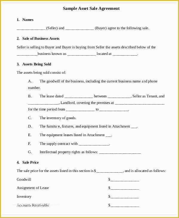 Business Sale Agreement Template Free Download Of 41 Business Agreement Samples