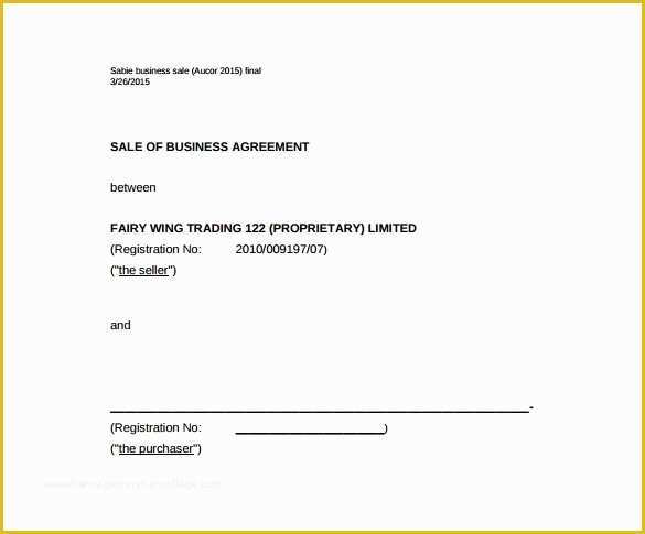 Business Sale Agreement Template Free Download Of Sales Agreement 10 Download Free Documents In Word Pdf