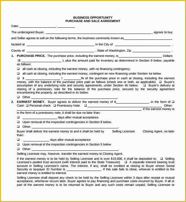 Business Sale Agreement Template Free Download Of Sample Business Sale Agreement 8 Free Documents