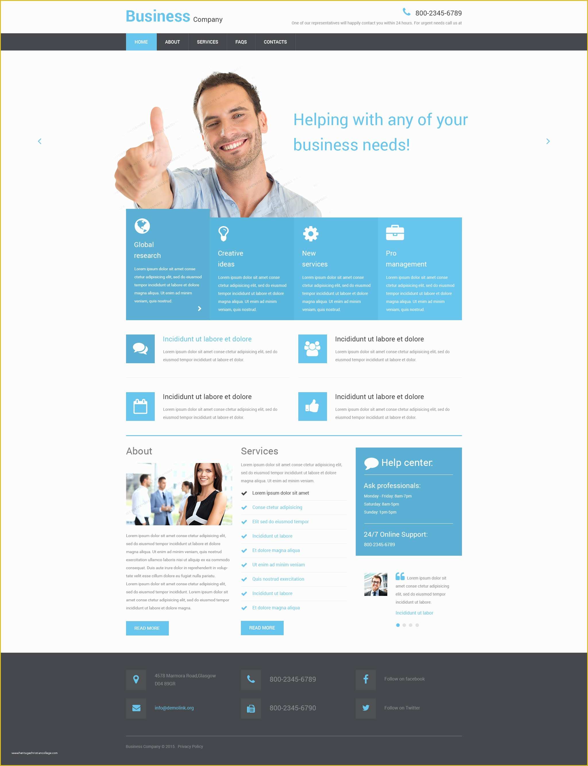 Business Website Templates Free Download Of Free Business Responsive Website Template