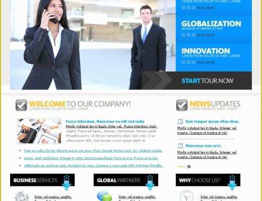 Business Website Templates Free Download Of Free Business Template